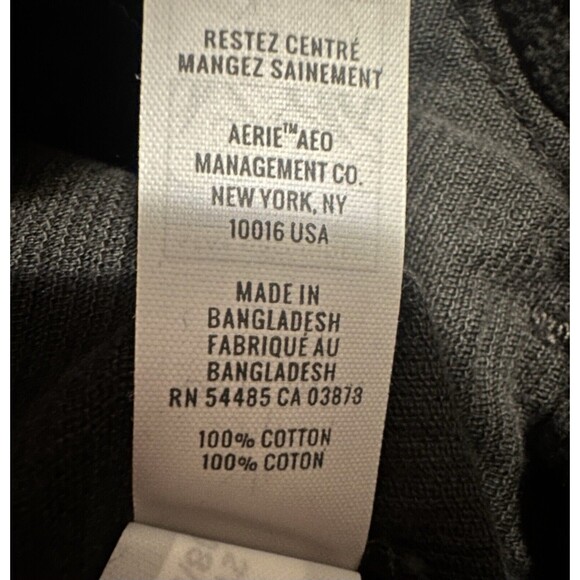 Aerie Offline NWT Black Corduroy Quarter Zip Oversized Shacket Women's MEDIUM‎ - Picture 5 of 8